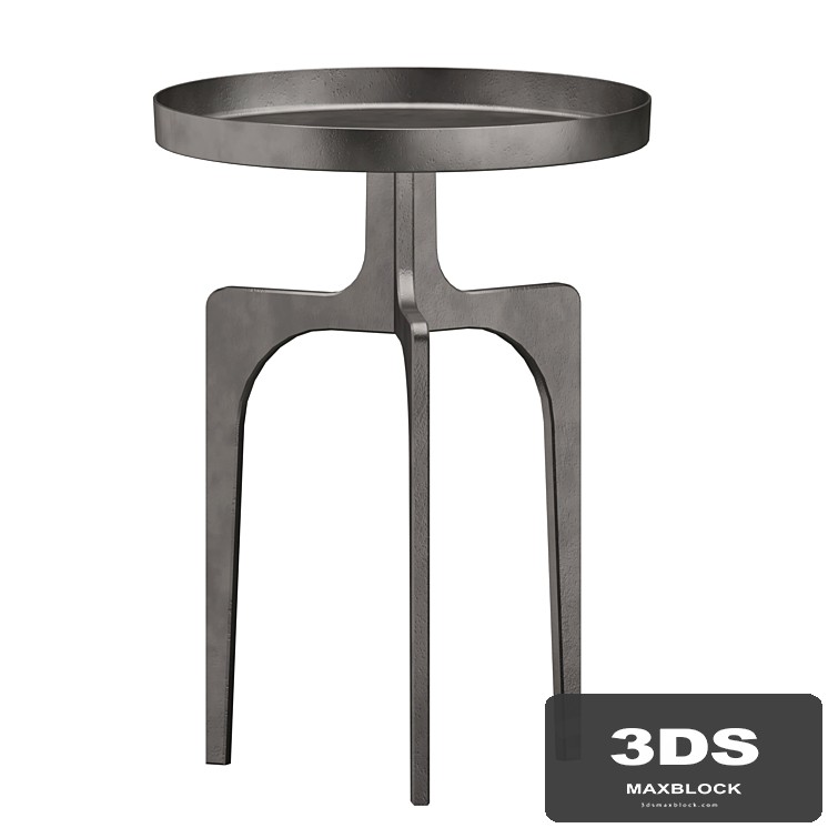 Benjamin rugs and furniture UTTERMOST KENNA NICKEL ACCENT TABLE