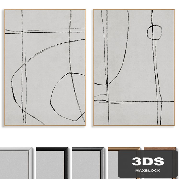 Abstract Painting Frame set 088