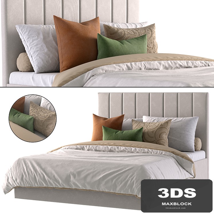 Bed Vega-Floor 160 Bucle White