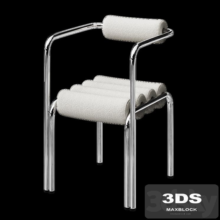ELEGG CHAIR C WITH BOUCLE FABRIC