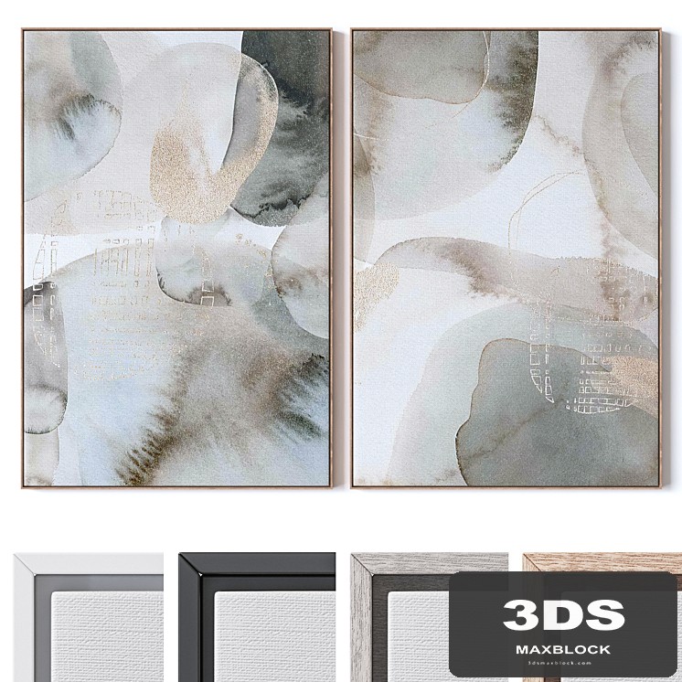 Set of large wall paintings 2996