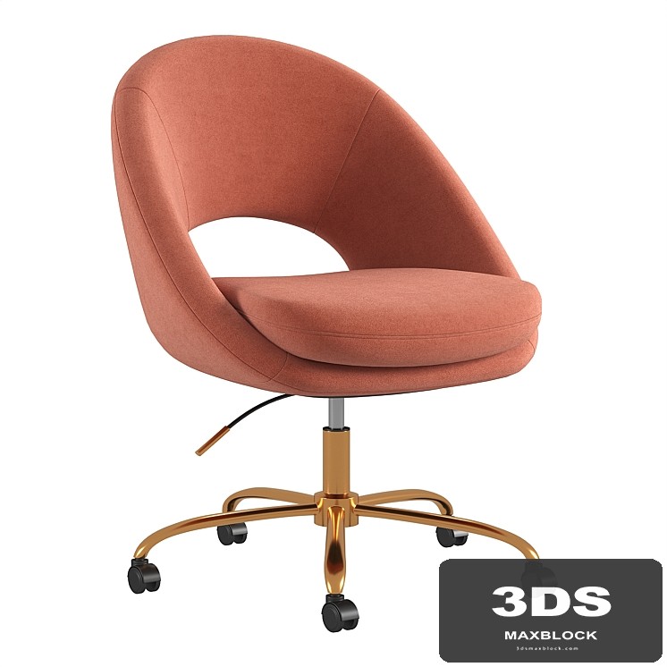 Lourdes Task Chair with Height adjustable