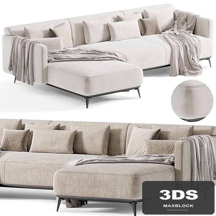 SOFA MODENA WITH RECREATION MODULE By Boconcept