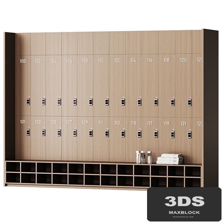 Locker rooms in the gym 1