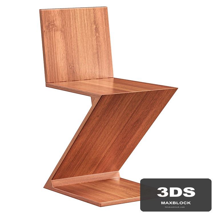 ZIG ZAG Wooden chair by Cassina