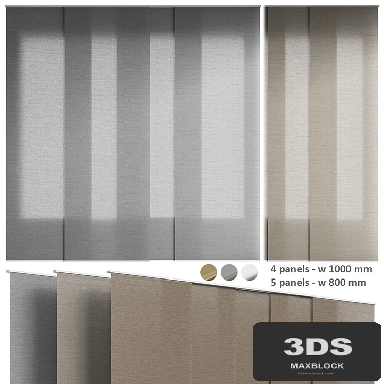 Fabric panel curtains