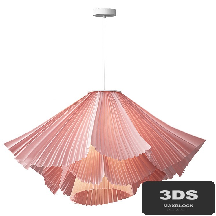 Coral Pleats Pendant Lamp