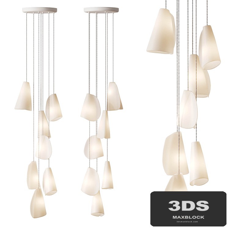 Petal shaped pendant lamp BOCCI 21.7
