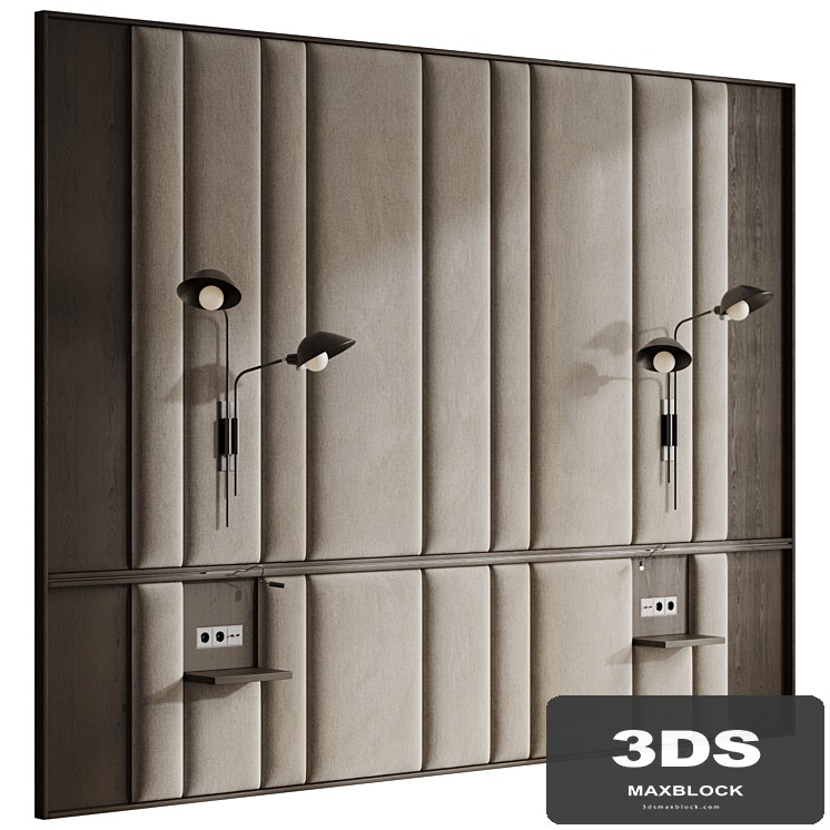 Soft wall panel in two colors