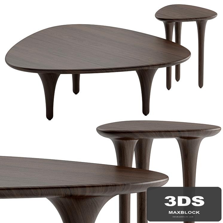 CB2 Macello coffee and side table