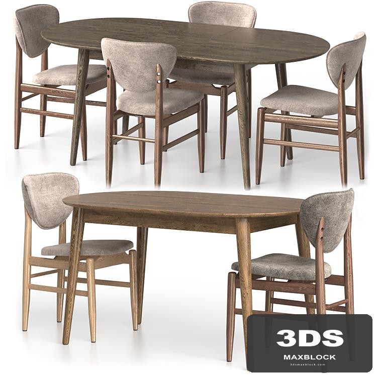 Biarrits Chair and Stokgolm Table from Deephouse