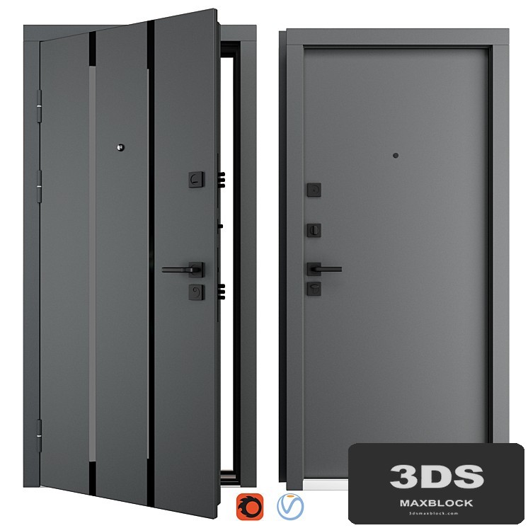 Entrance metal door Street (QDoors)