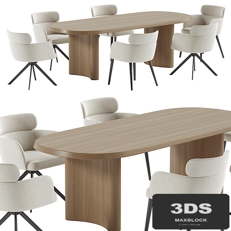 LAY armchair & ALTURA Dining Table