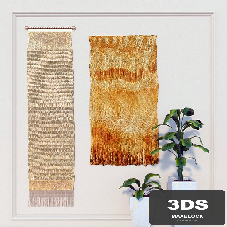 Decorative set 2.Olga de Amaral