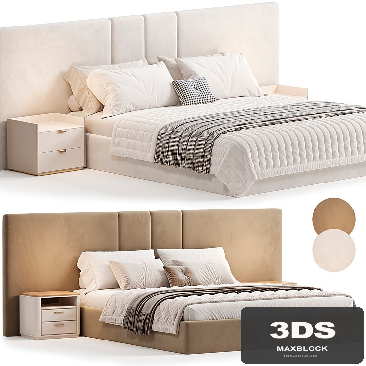 Cama de Casal Ribeira Bed by Decordesign