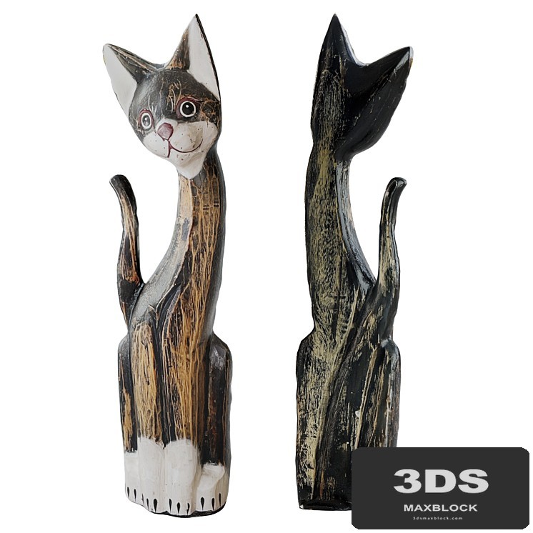 Cat figurine. Tunisia. Handmade.