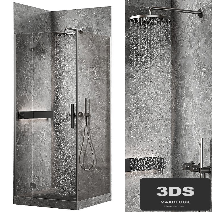 Corner shower