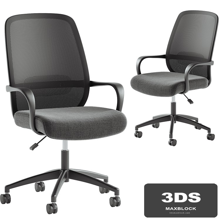 Melva office chair in black