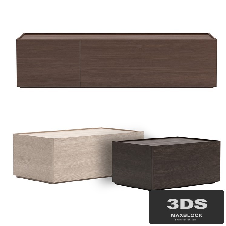 Bedside table Minimalista from Palo Nero
