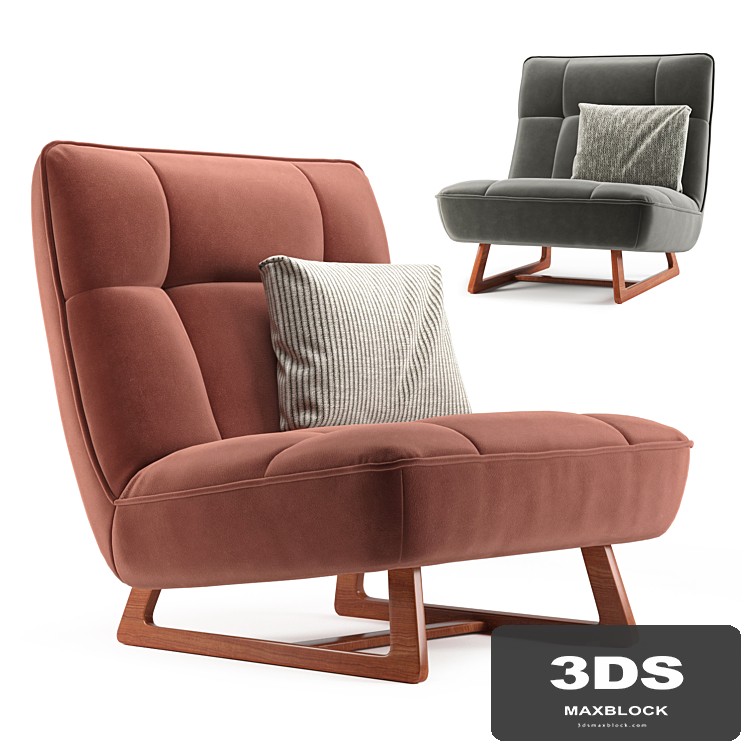 Armchair Ribs Velvet DIVAN.ru