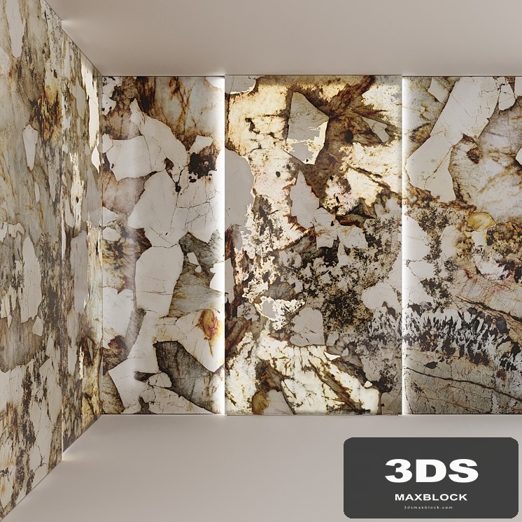 Patagonia Marble Slabs with backlit, bookmatch