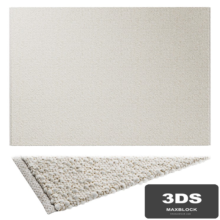 Boucle Ivory Rug from The Rug Collection