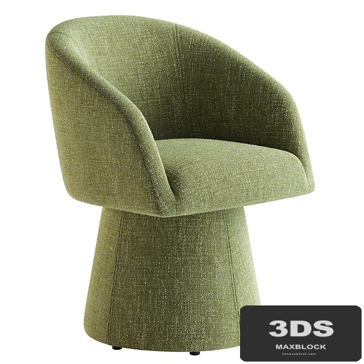 Kyo Chenille Upholstered Barrel Chair