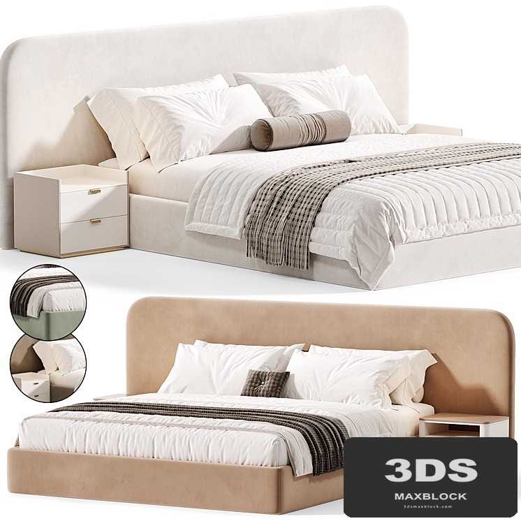 Snow Boucle Bed By Houseofisabella