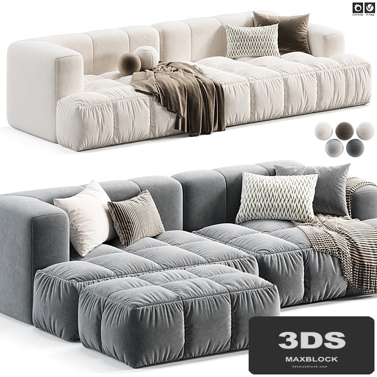Julia Suede Fabric Soft Sofa by Casaspace