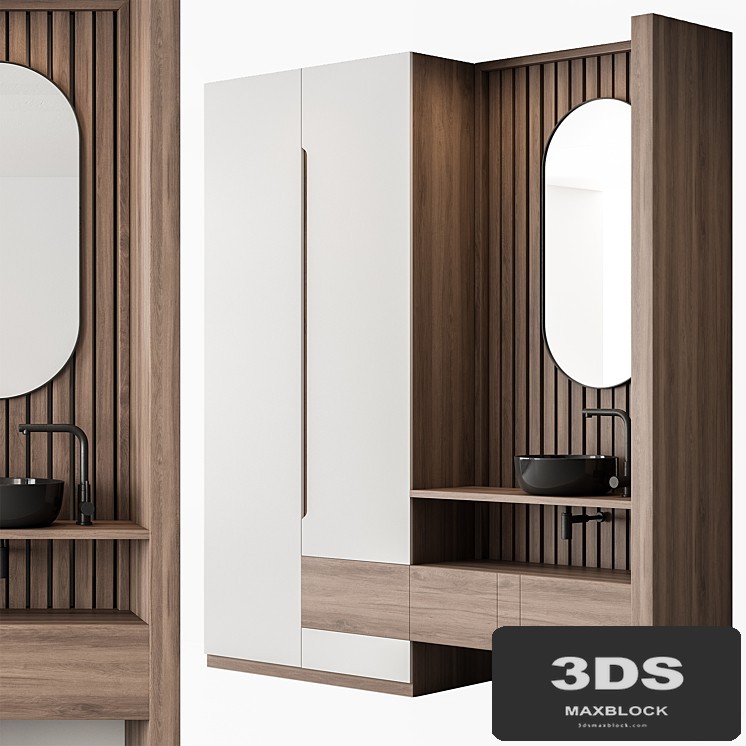 Bathroom Set Stone Wall - Set 60