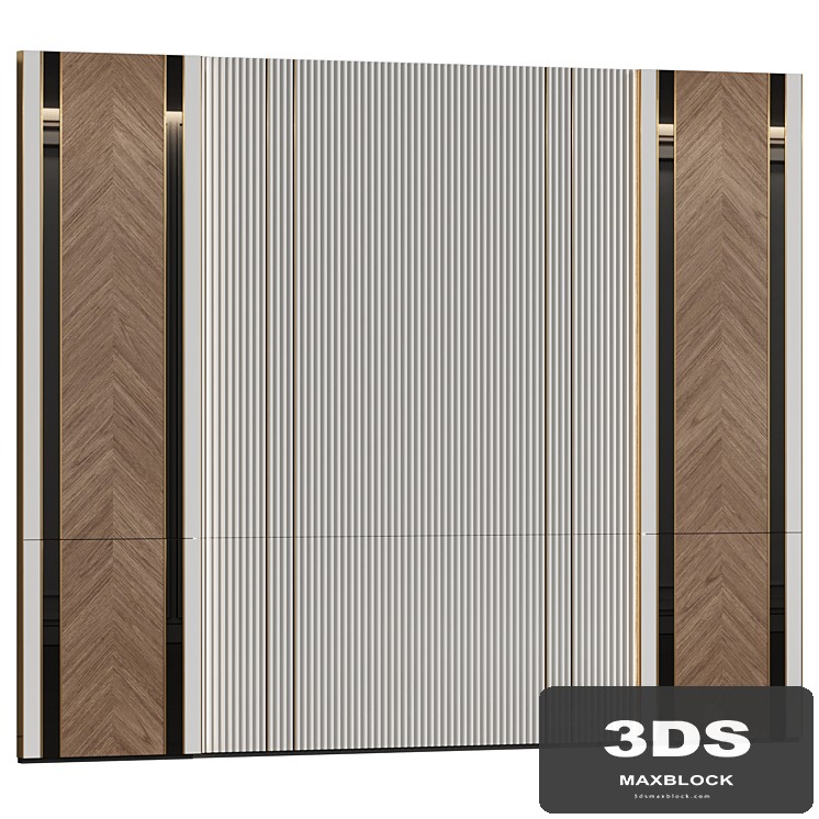 Wall panels in modern classic style 13