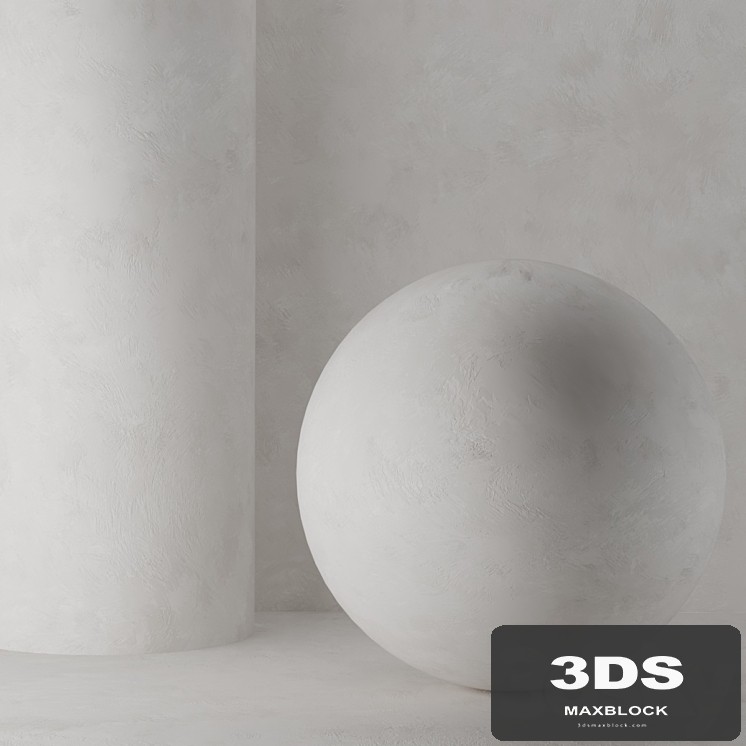 Light decorative plaster applied with a brush.