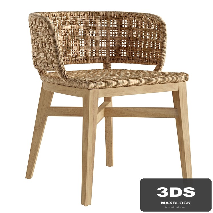 LoftDesigne 40614 Rattan Dining Chair