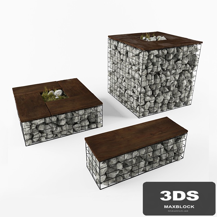 gabbione garden furniture