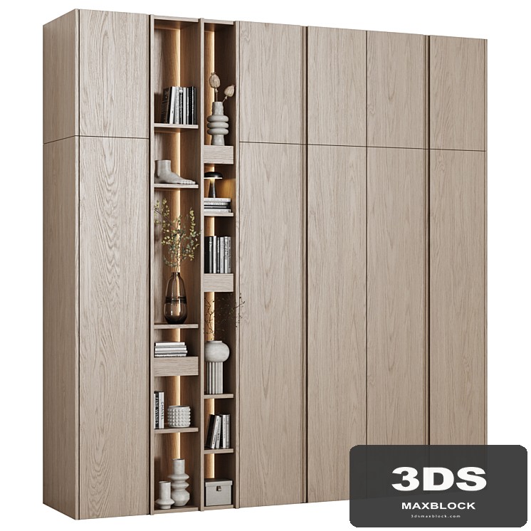 Modular wardrobe in a modern minimalist style 111