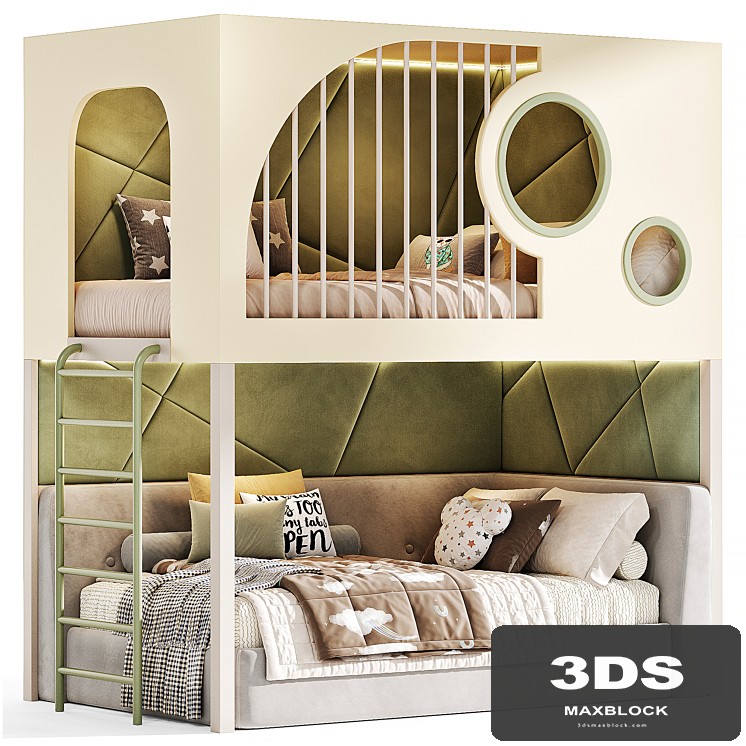 Kids bedroom 25, Children's Bed