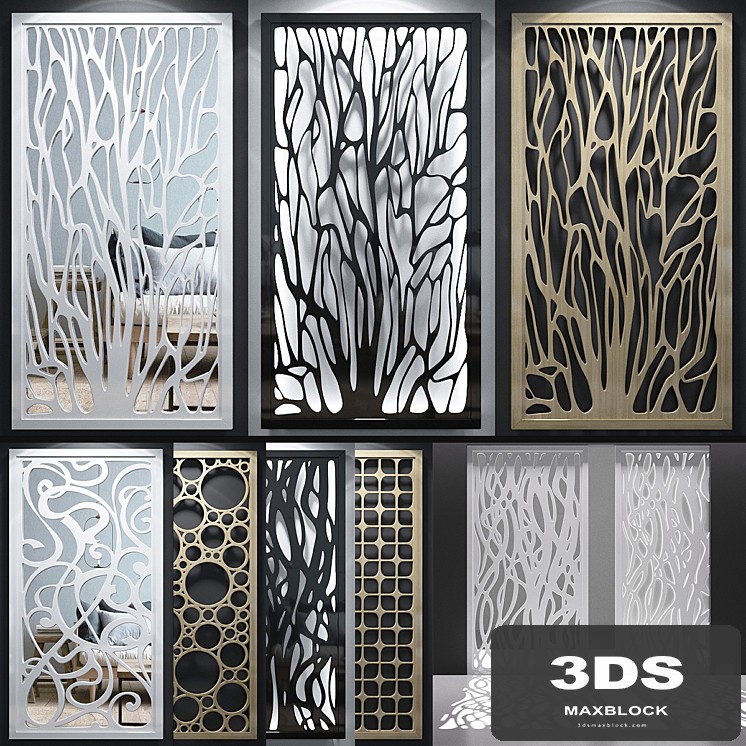 Set of decorative panels