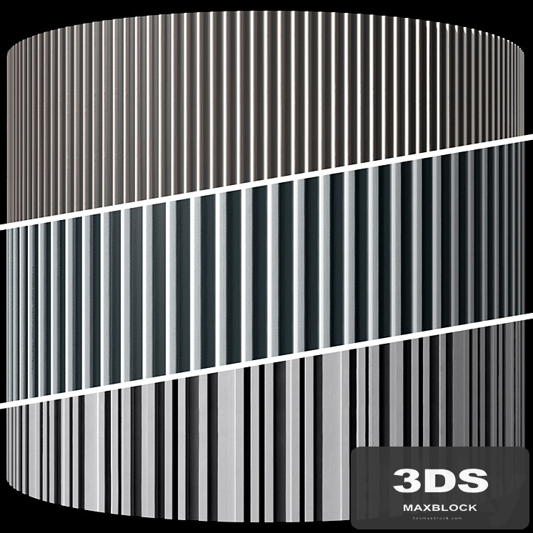 Striped ribbed decorative concrete facing plaster Reckli