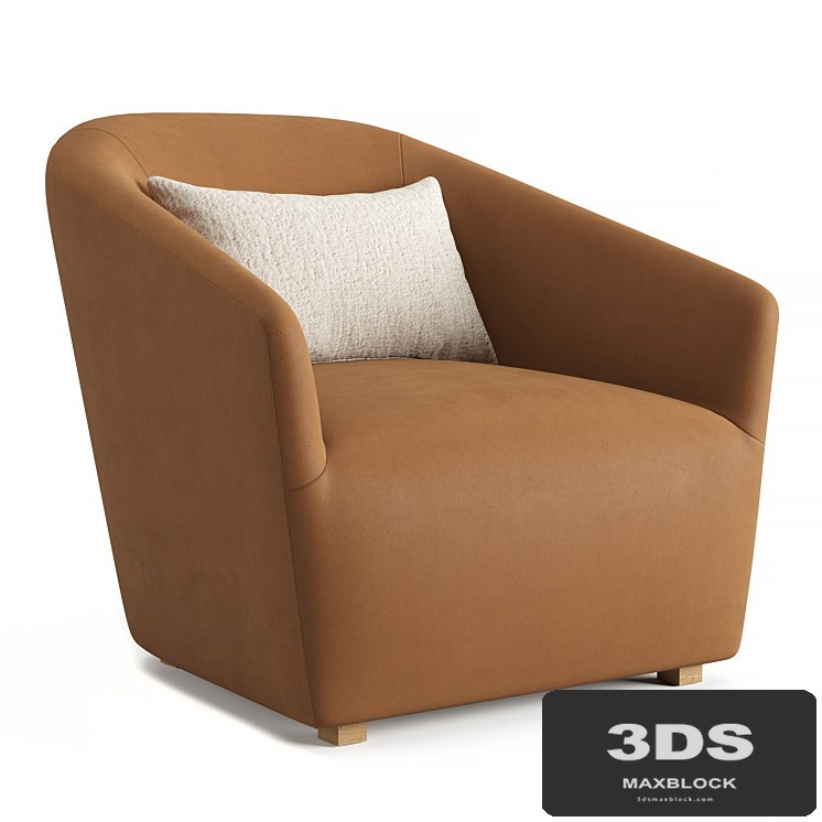 RH DELLA LEATHER CHAIR