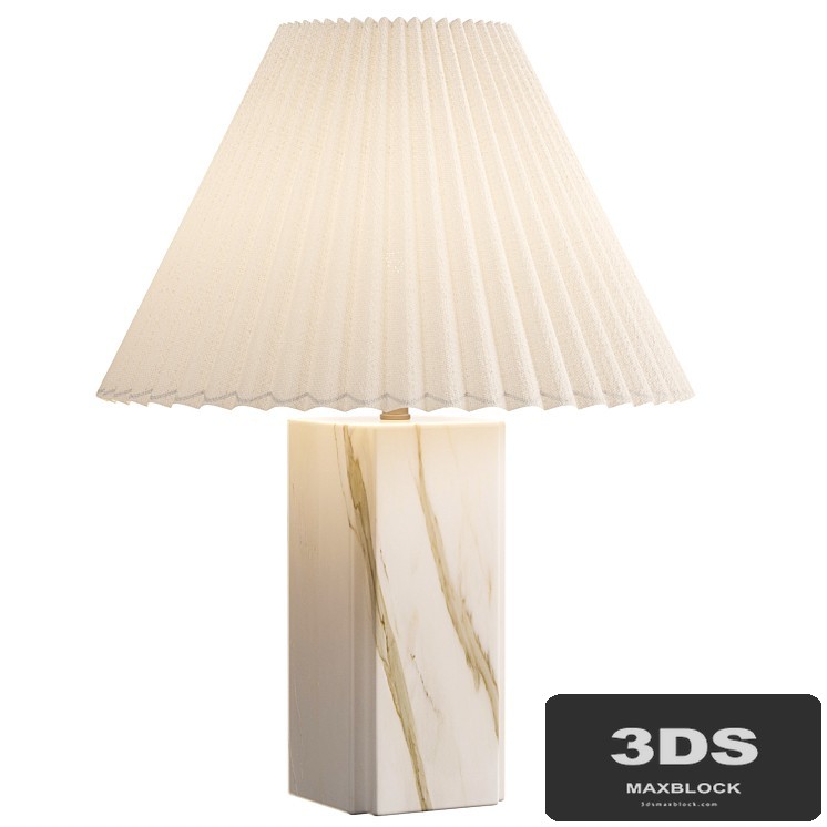 Bianca White Marble Table Lamp