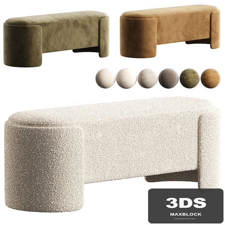 Banquette Taks boucle cappuccino