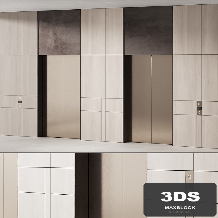 535 elevator lobby design in 2 options 01