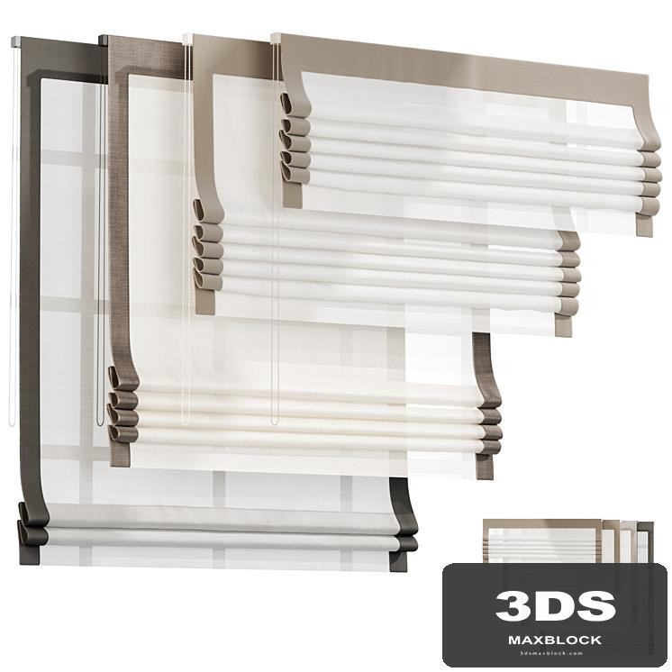 Roman curtain 04, Roman blinds