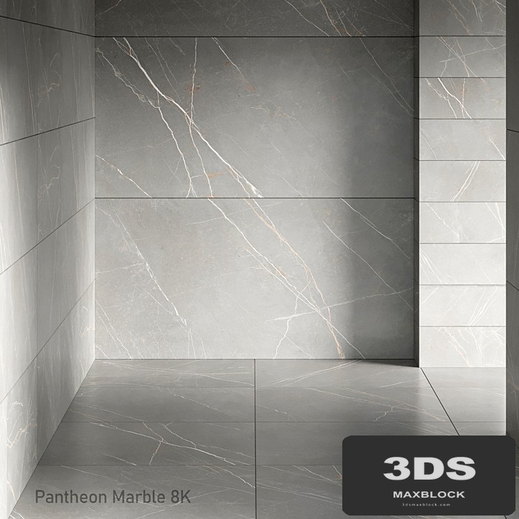 Pantheon marble light gray semi polished