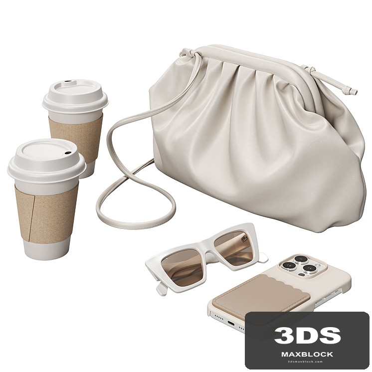 Pouch Bag & Coffee Cups