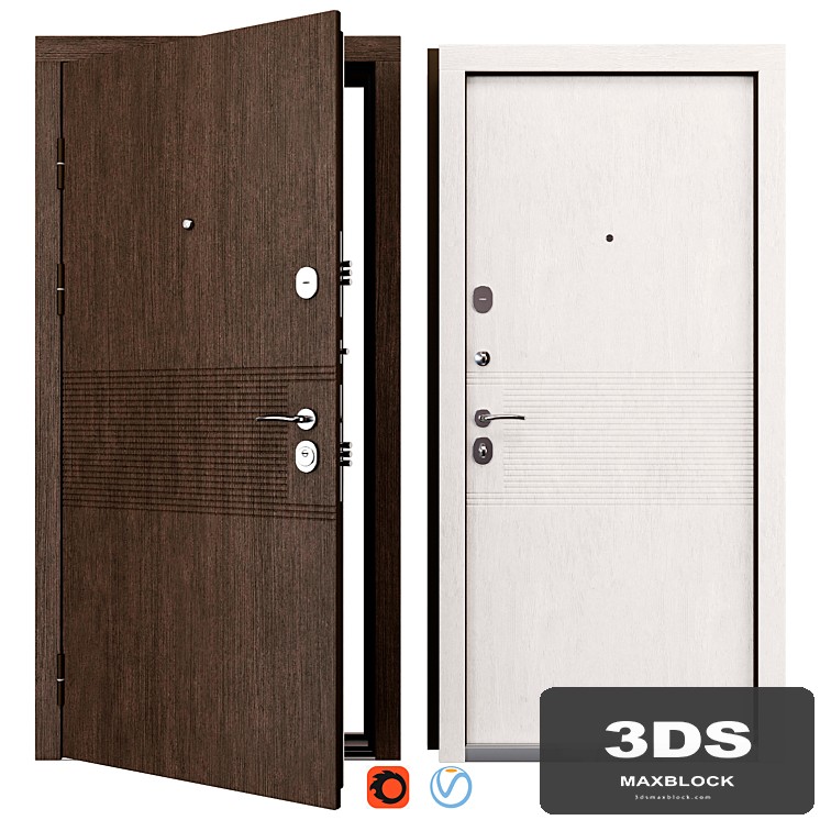 Entrance metal door Line (Redfort)