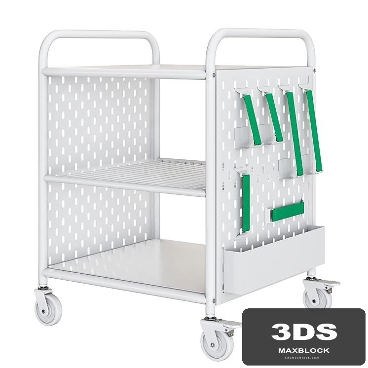 BRÄNNBOLL Open storage unit on casters