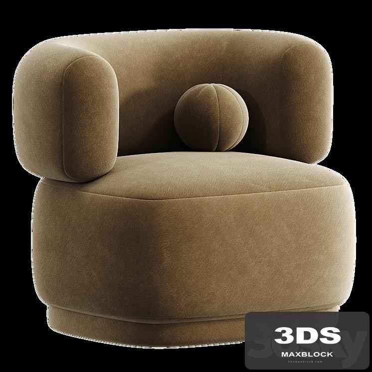Fauteuil en velours Cori Westwing