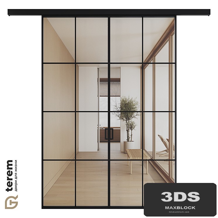 Interior door factory "Terem": sliding partitions Meta 08.12