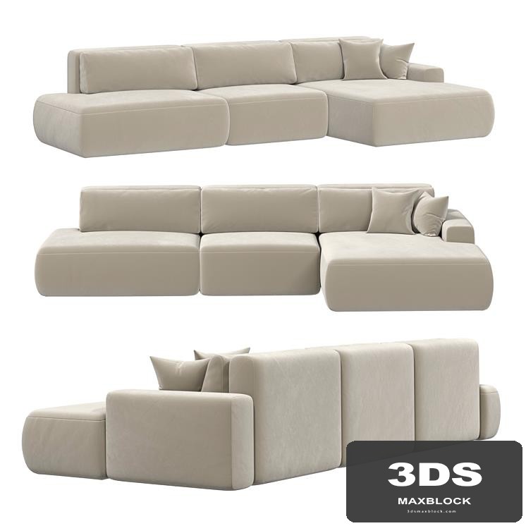 Corner sofa bed Liga 036 Modern Long